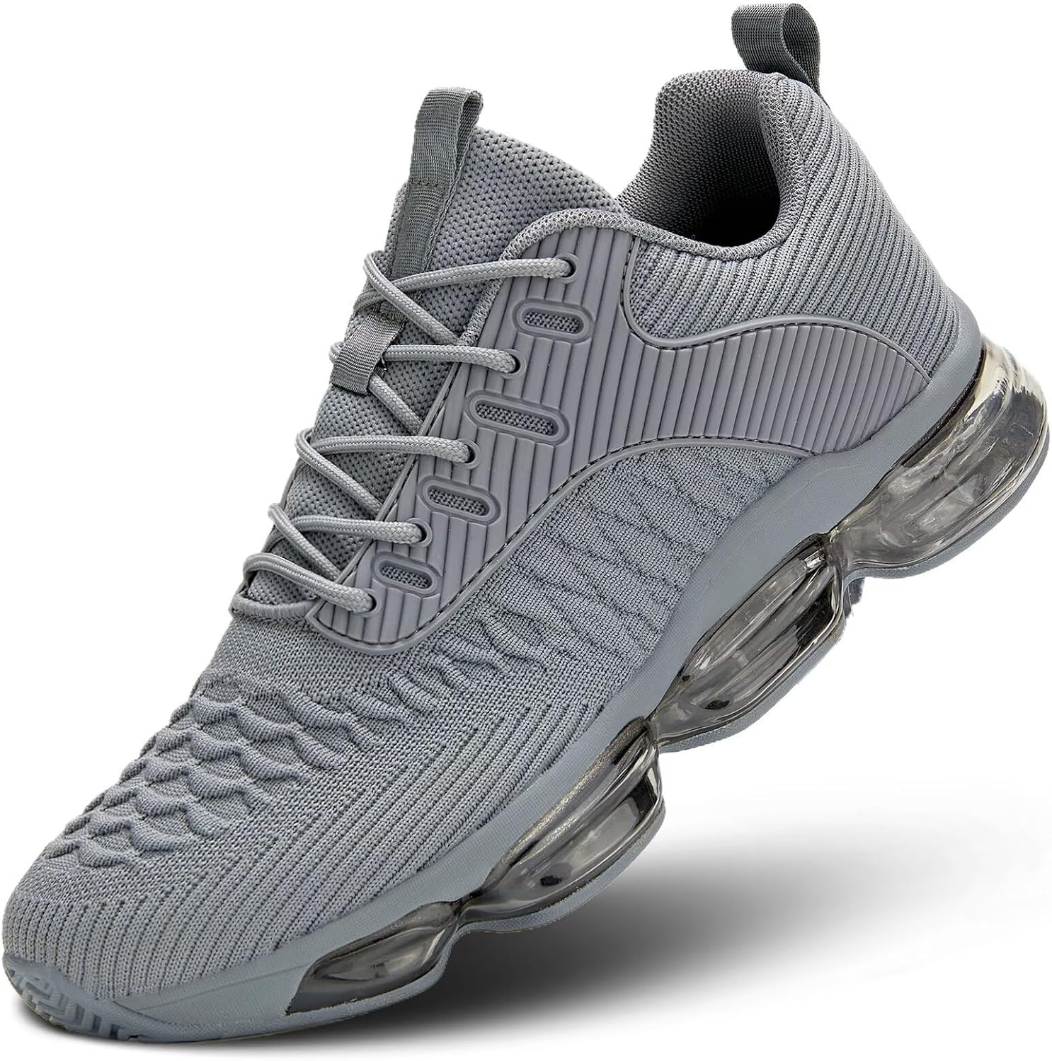 Men's Air Cushion Running Shoes Fashion Sneakers Non Slip Workout Casual Sport Cross Trainers Gym Training Comfortable Walking Shoes