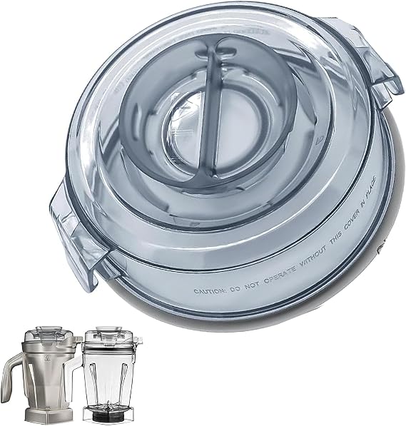 48oz Stainless Steel Blending Container Transparent Replacement Lid | Compatible with A3500 A2500 A3300 A2300, Top Cover Replacement for X Blender X2 X4 X3
