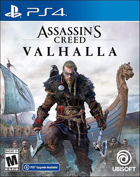 Assassins Creed Valhalla PlayStation 4 Standard Edition with Free Upgrade to the Digital PS5 Version