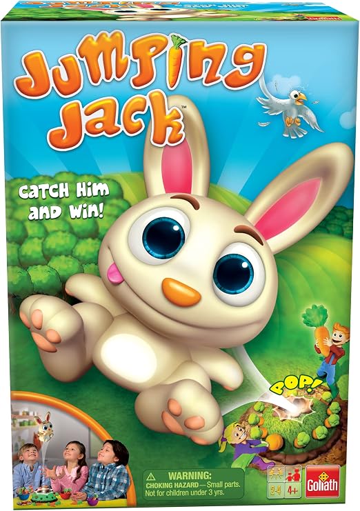 Jumping Jack Game by Goliath a Pull Out a Carrot and Watch Jump, Ages 6+, Standard Set