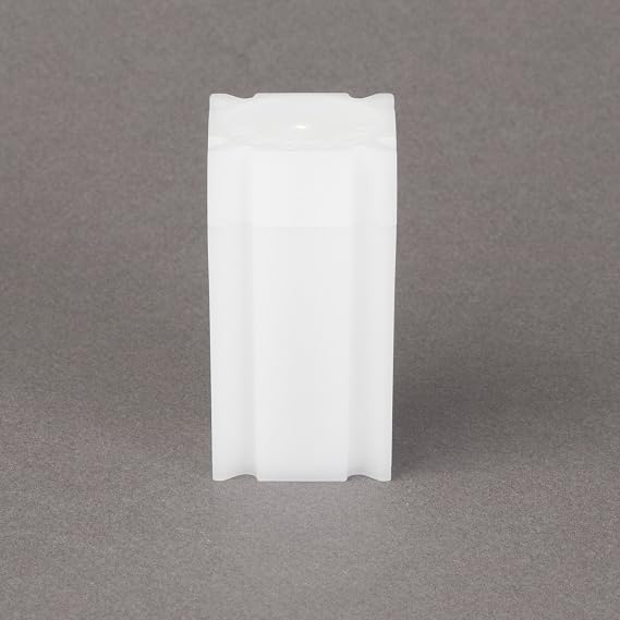 (20) Coinsafe Brand Square White Plastic (Small Dollar) Size Coin Storage Tube Holders