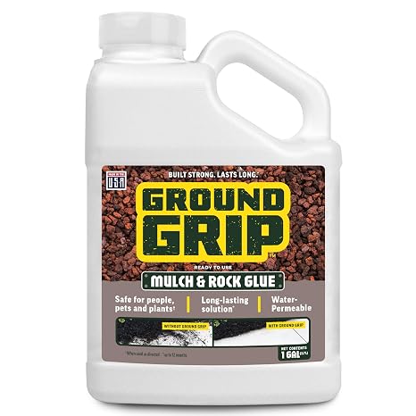 Pennington Ground Grip Mulch & Rock Glue for Landscaping, 1 Gallon