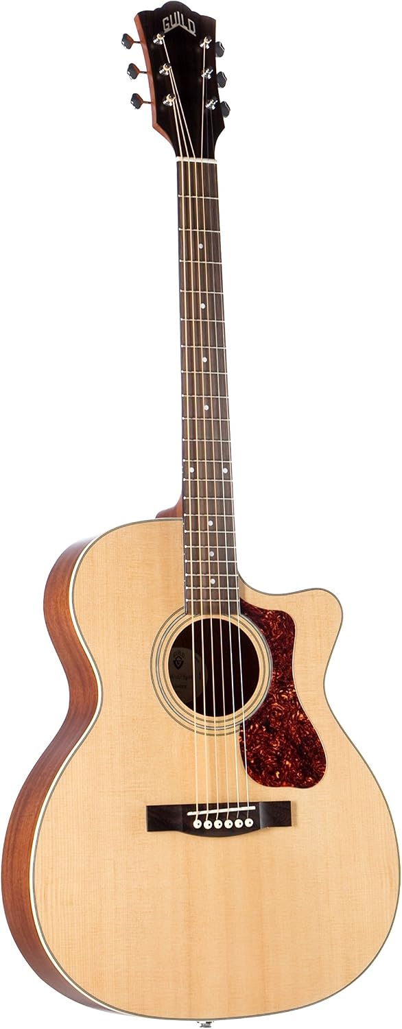 Guild OM-240CE Acoustic-Electric Guitar in Natural