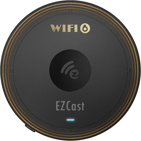 EZCast Ultra U2 4K Wireless Display Adapter - WiFi 6, HDR, DLNA AirPlay Miracast, Mirroring and Screen Extension for PC, Laptop, iOS and Android