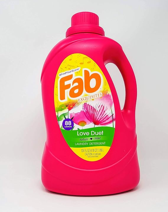 Fab Love Duet Liquid Laundry Detergent (134 oz)