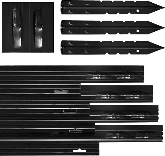 Dreamscape PRO Aluminum Landscape 80' Edging Kit, 10 Strips