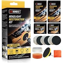 LOCBONDSO Car Headlight Restoration Kit, Headlamp Restoration Kit,Headlight Cleaner,Easy To Operate,Brings Headlights Back To Like New Condition