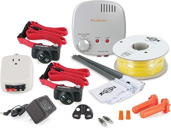 PetSafe Basic In-Ground Fence and PetSafe Deluxe UltraLight Receiver Collar Bundle