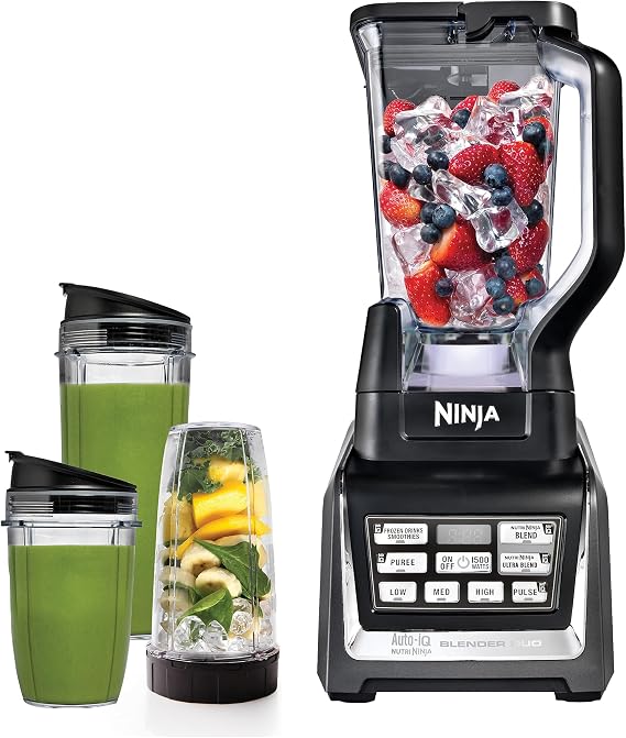 Ninja Nutri Personal & Countertop Blender, 1200W Auto-iQ, Black, BL642
