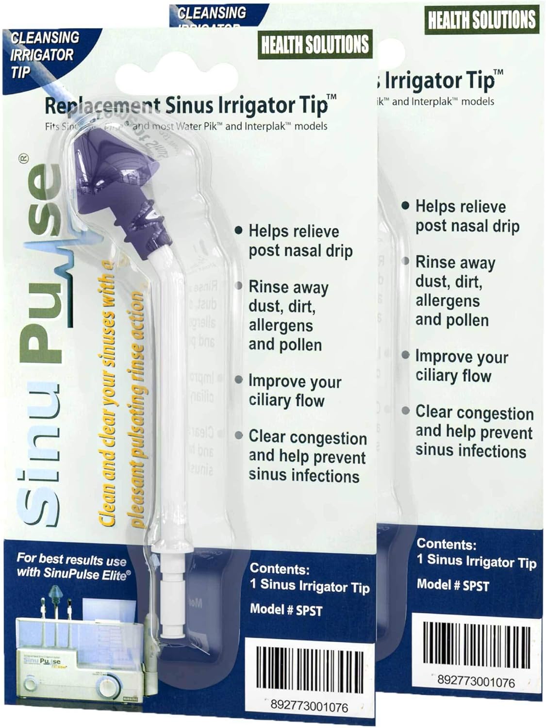 Sinupulse Elite Replacement Sinus Irrigator Tip 2 Pack
