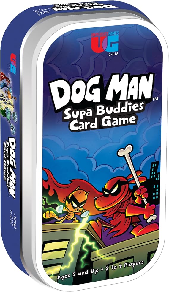 University Games, Dog Man Supa Buddies Card Game, Based on The Dog Man Books Series, for 2 to 4 Players Ages 5 and Up