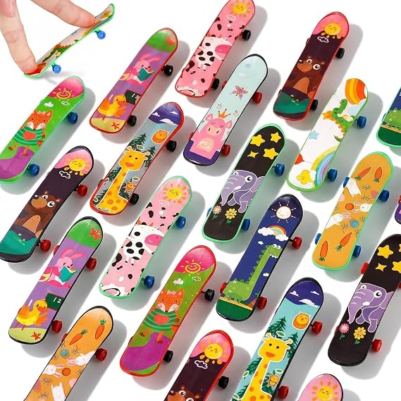 LovesTown 50 PCS Mini Finger Skateboards for Sports Party Favors