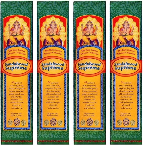 Incense Sandalwood Supreme - 30 Gram Box - Sold in Quantities of 4 Boxes