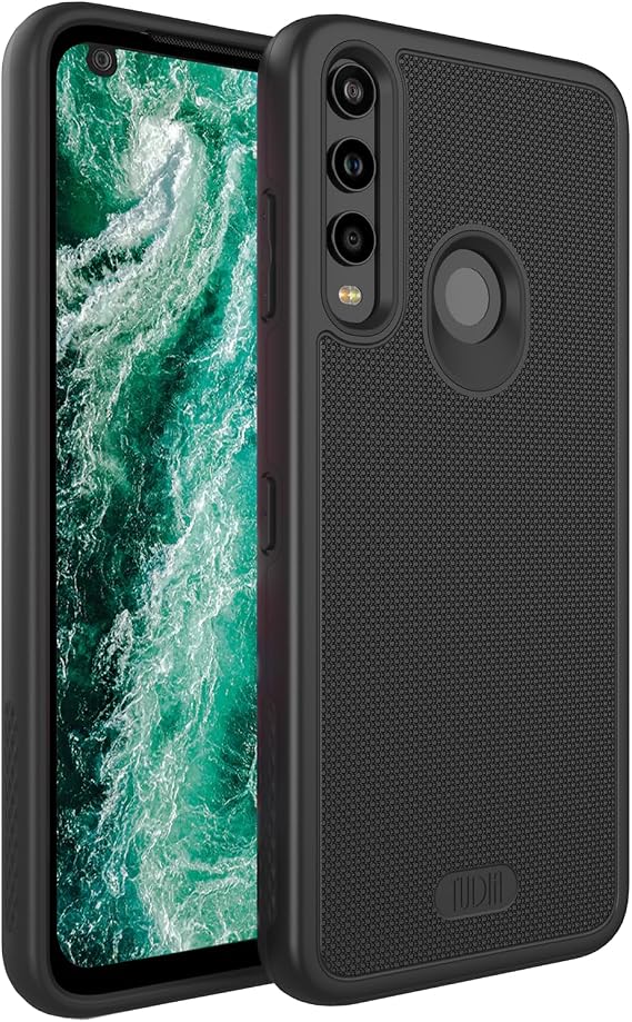TUDIA DualShield Grip Designed for Orbic Myra 5G UW Phone Case, [MergeGrip] Dual Layer Shockproof Slim Military Grade Non-Slip Tough Heavy Duty Protective Phone Case Cover (Matte Black)
