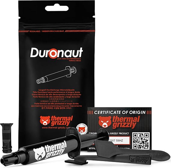Thermal Grizzly Duronaut 6 Gram Thermal Paste - Exceptional Stability