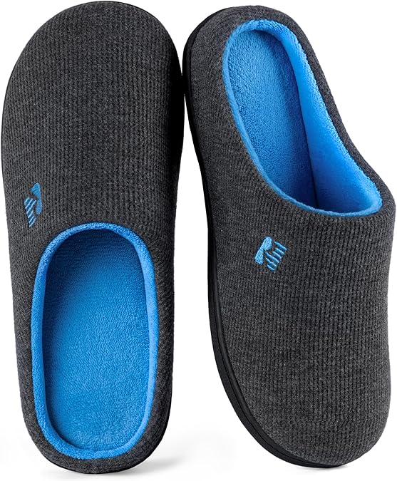 RockDove Women's Original Two-Tone Memory Foam Slipper | Slip-on, Indoor/Outdoor, House Use, Non-Slip, Machine Washable, Lightweight, Skin-Friendly, Gift-Ready