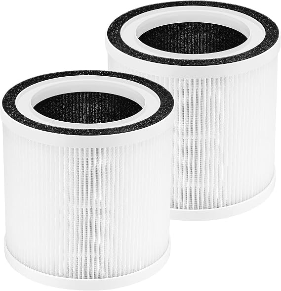 BREEVA A1 Replacement Filter for TCL BREEVA A1/A1W Air Purifier, 2-Pack | 3-in-1 Hhigh-Efficiency Activated Carbon Filter for Dust Pollen Hair Pet Dander Smoke,Replace Part #Breeva A1F