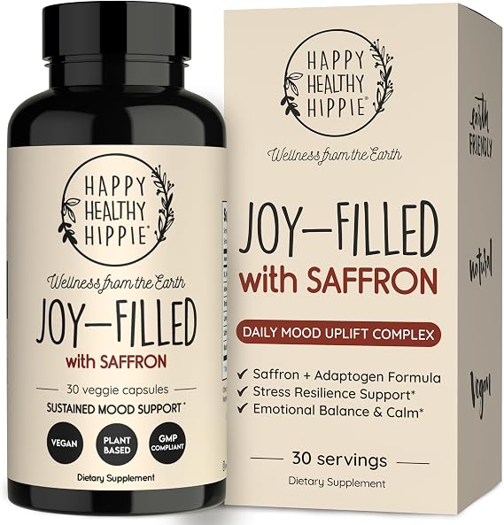 Joy-Filled Saffron Mood Support Supplement with 30 Mg Extract, Vegan, 30 Ct