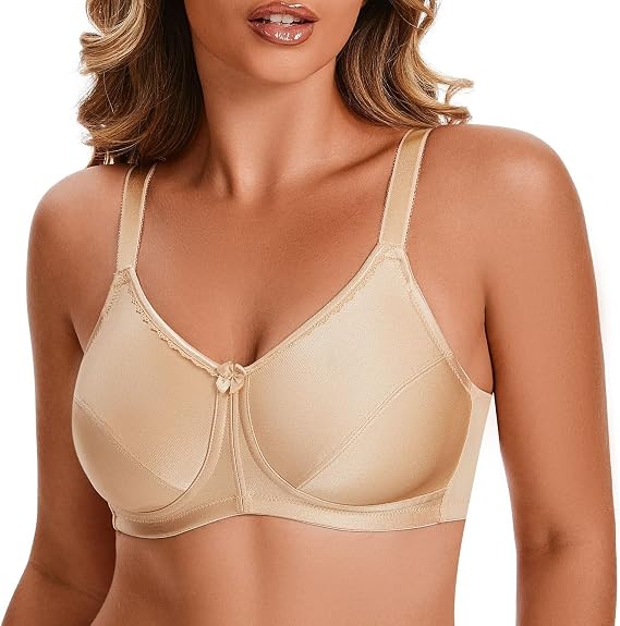 Mastectomy Bra Based on Cup Sizes - Adjustable Straps and Back Hook & Eye Closure