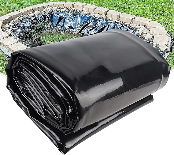 Garden Pool Membrane, High Density Polyethylene Fish Pond Liner Durable Flexible HDPE Fish Pond Preformed Liners for Lasting Protection Flexible Landscaping(Size:7 * 7m,Color:20S)