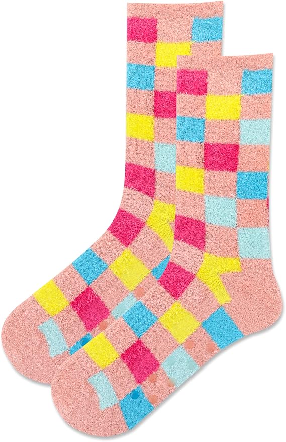 Hot Sox Women's Cozy Non-skid Gripper Slipper Socks - 1 Pair Pack - Cute & Fun Novelty Gifts