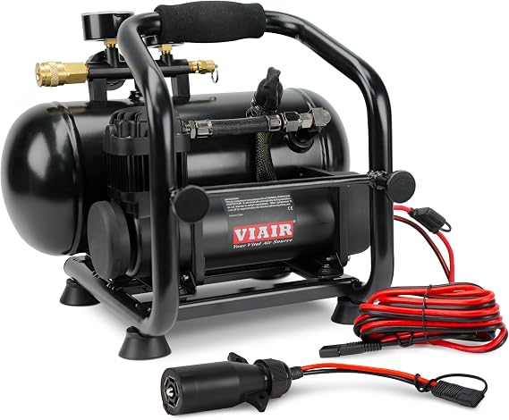 VIAIR 380C Plug-N-Play Compressor, 12V, 1.5 gallon tank, 200 PSI Rated with 7-way Power Access, for nailing, air tools, tire inflation
