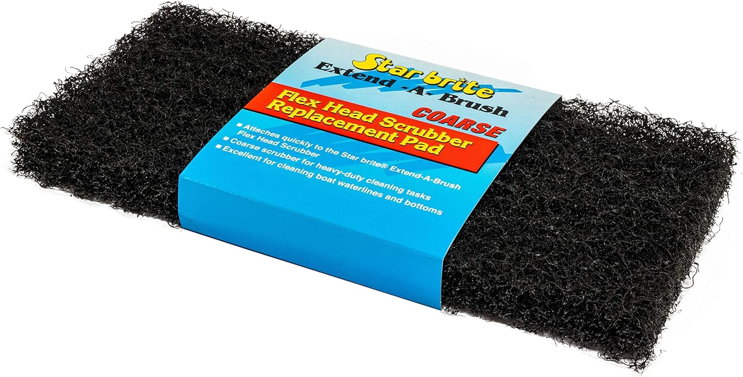 STAR BRITE Flexible Head Scrubber Replacement Coarse Black 040127