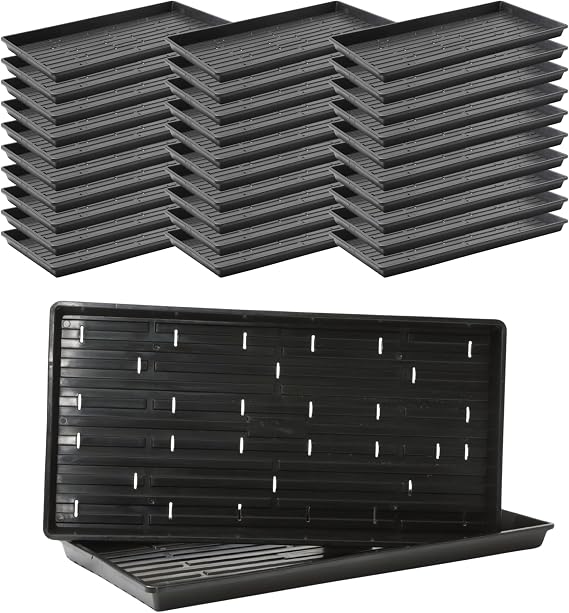 Bootstrap Farmer 1020 Extra Strength Trays | 30 Pack Black with Holes