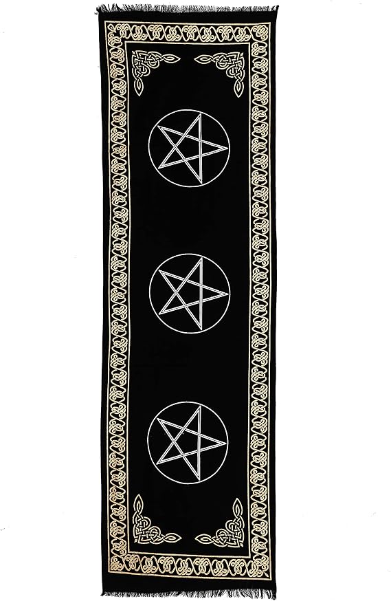Indian Consigners Altar Cloth Three Pentagram