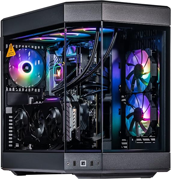Velztorm Black Praetix Custom Built Y60 Gaming Desktop PC (GeForce RTX 5080 16GB (>4090), Liquid Cooled Intel i9-14900K, 32GB DDR5, 2TB PCIe SSD, 1000W PSU, WiFi 6E, Win 11 Pro)