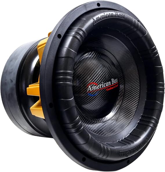 American Bass 12"" King Subwoofer 2 Ohm 15000 Watts 6500 watts RMS KING-12D2, orange