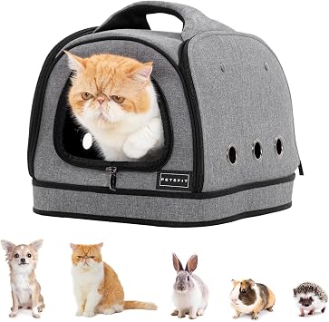 Petsfit Dog Travel Crate Small Design, Soft Sided Small Dog Kennel & Cat Kennel, Fit for Approved Travel, Camping, Outdoor Use