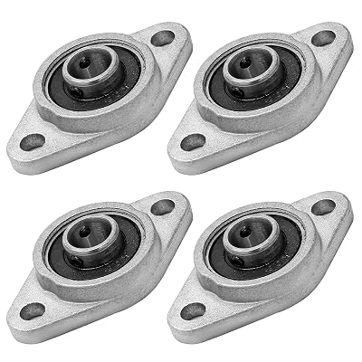 KFL08 Pillow Block Bearing Flange Bearing, 0.31 inch  8mm Aluminum Alloy Bearing Self Aligning Bearing, Replacement Bearings Mounted Bearings for Machine