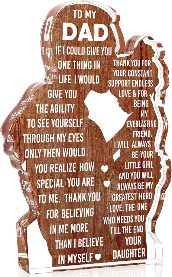Dad Gifts from Daughter Dad Christmas Birthday Gift Fathers Day Card