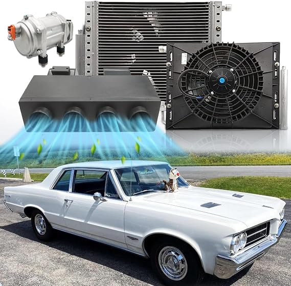 12V Under Dash Air Conditioner, Universal 12 Volt A/C Kit System, Electric 12V DC Underdash AC Unit 10000 BTU Fast Cooling, Low Noise for RV, Camper, Automotive, Truck, Van, Sedan, Bus, Pickup
