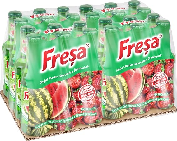 Freşa Watermelon-Strawberry Flavored Mineral Water 24 pack