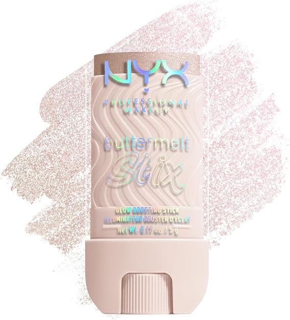 NYX Professional Makeup Buttermelt Highlighter Stix, Big Melt Energy | Glow Boosting Stick, With Cupuacu & Coconut Butter, Glow Boosting Stix, Up To 8 Hour Wear, Creamy Melt-To-Skin Formula