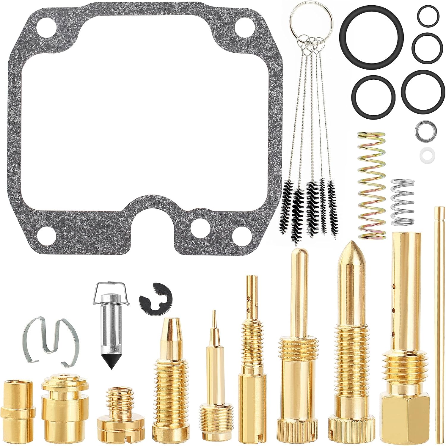 KLF250A Carburetor Rebuild Kit Compatible with Kawasaki Bayou 250 KLF250 KLF250A 250A 2003 2004 2005 2006 ATV Carb Repair Set