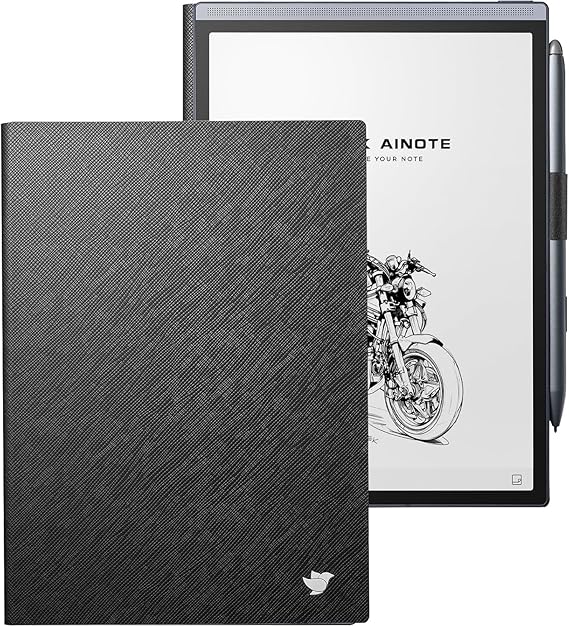 Black Protective Folio Case for iFLYTEK 8.2" AINOTE Air 2 Note-Taking E-Ink Tablet (Black Case)