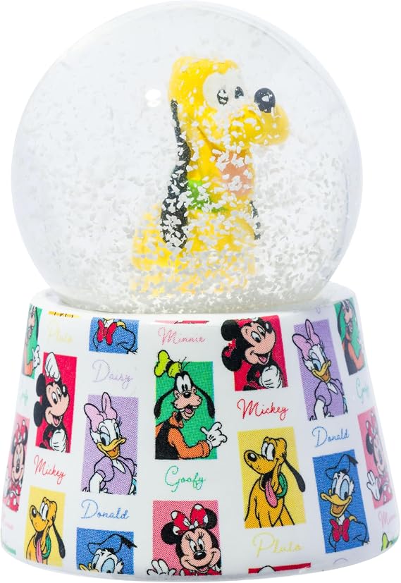 Silver Buffalo Disney Mickey and Friends Pluto, Light Up Snow Globe, 45mm