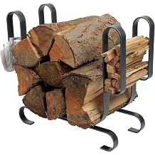 Enclume Modern Log Rack, Large, Hammered Steel