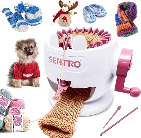 SENTRO Knitting Machine 22 Needle, Smart Knitting Loom Machine