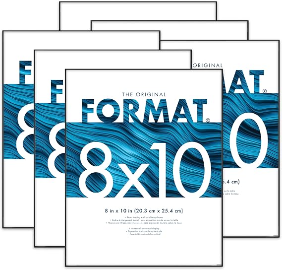 MCS Format Picture Frame, 8x10, Black, 6-Pack
