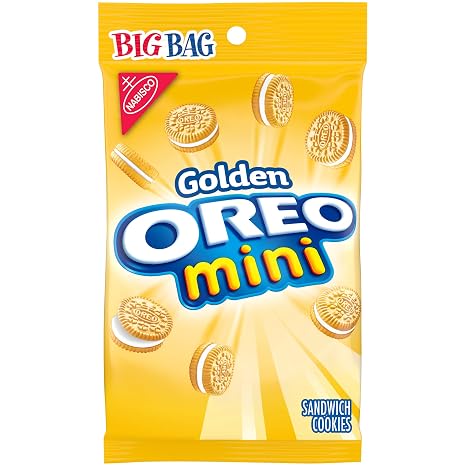 Oreo Minis Golden Sandwich Cookies - Big Bag, 3 Ounce