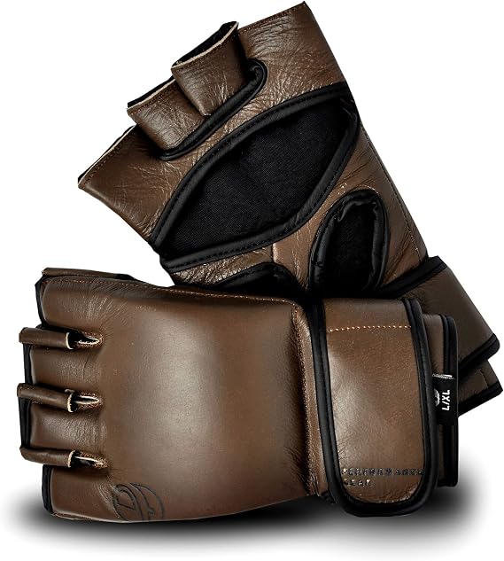 Ultimate - Windsor Series - Vintage Genuine Leather MMA Gloves - Boxing MMA Muay Thai Training & Fight