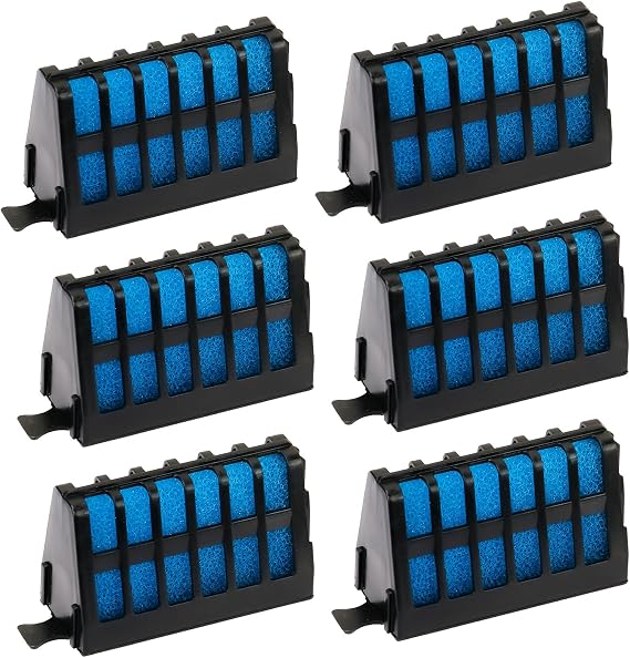 6-Pack Large Replacement Internal Filter Cartridges for Aqueon QuietFlow Internal Filter AT30 and AT40, Fish Tank Filters Cartridges for Aquarium 2-Stage with Dense Foam and Activated Carbon