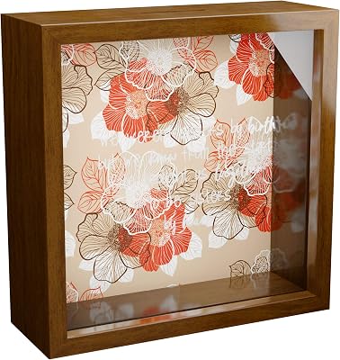 Sister in Law Gifts | 6x6x2 Glass Fronted Shadow Box | Wall Decor Gift for Sisters in Law | Wooden Keepsake Frame for Women | Unique Presents to Decorate Home | Collect Special Memories