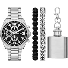Folio Men's Three-Hand Silver-Tone Watch (Model: FMDFL6075)