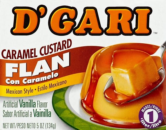 D'Gari, Custard Flan Caramel, 4.7 Ounce