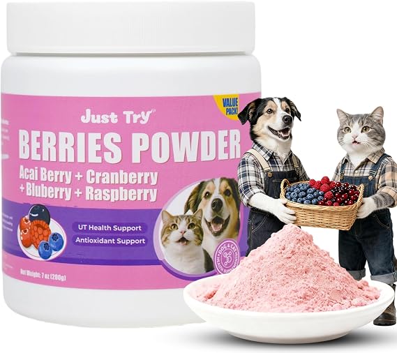 Just Try Berries Powder for Cats & Dogs, Urinary Tract Support 200g